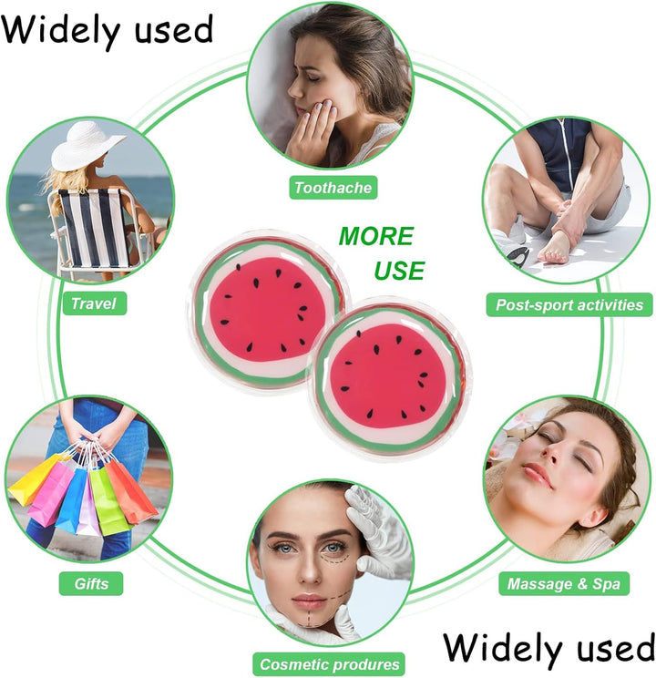 8 Pcs Mini Ice Packs, Reusable Bump for Kids, 7Cm/2.8In Small Ice Packs, for Kids, Headache, Tired Eyes, Wisdom Teeth, Breastfeeding