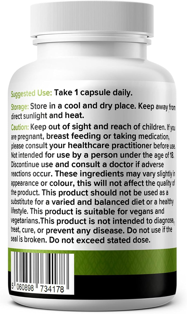 Nattokinase 5000FU Arterial Support with Oregano Extract 125Mg & Motherwort 125Mg 30 Capsules Made in the UK (30)