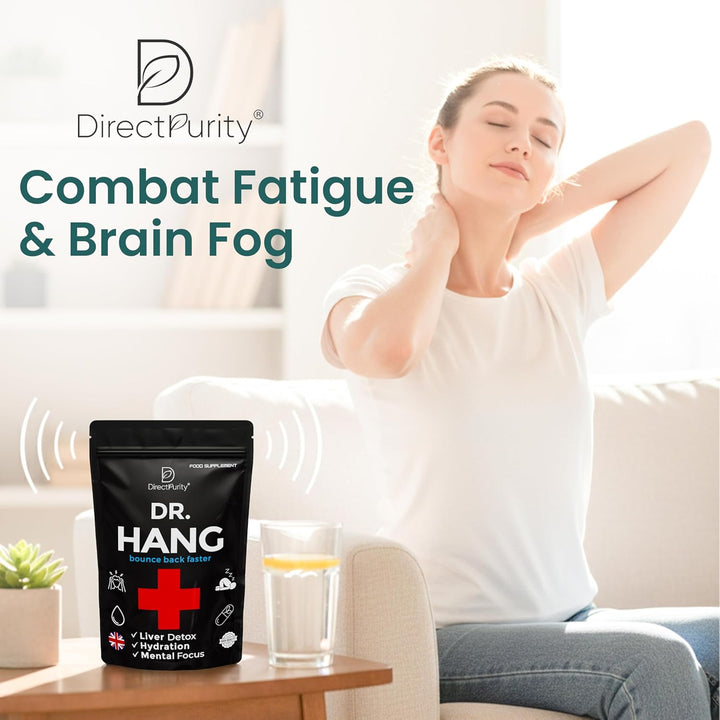 Dr Hang - after Party Recovery Supplement – DHM, Prickly Pear,Rosemary Leaf, Magnesium & B Vitamins – 30 Capsules – Full Liver Detox Formula