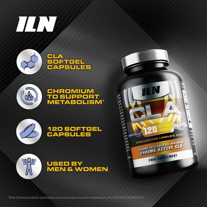 CLA Supplement Softgels - 3000Mg per Serving with 80% Active Isomers for 2400Mg Active CLA - CLA Softgel Capsules with Conjugated Linoleic Acid - Suitable for Men and Women (120 CLA Capsules)