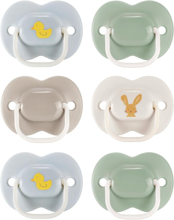 Anytime Soothers, 6-18M, 6 Pack, Symmetrical Teat Sits Anyway Up, Bpa-Free Silicone Dummy, Orthodontic Design