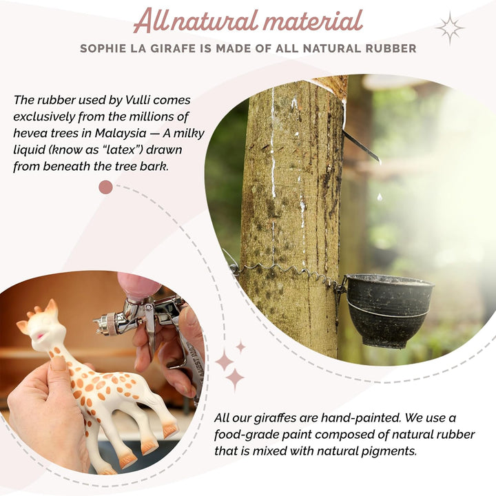 Sophie La Giraffe Baby Competition Award Set Original Baby Teething Toy with Vanilla Teether, 100% Natural Rubber Easy to Grip Teether, Suitable for Newborn Babies with Gift Box