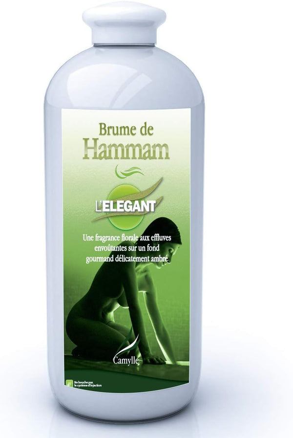 - Steam Bath Fragrance L'Elégant - Fragrances Made from Essential Oils for Steam Rooms, Steam Baths, or Steam Showers - Floral with Mesmerizing Scents and a Sensual Backdrop of Amber - 1000Ml