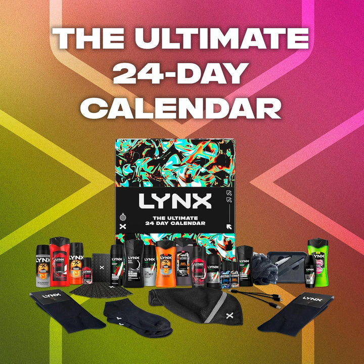 the Ultimate 24-Day Advent Calendar Gift Set with 24 Gifts for Him Perfect for His Daily Routine 16 Products & 8 Gift Items