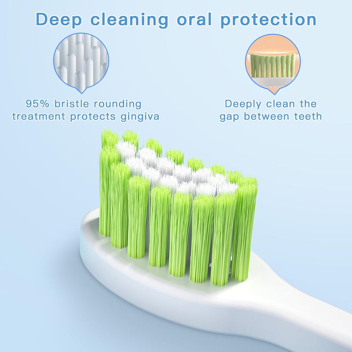 Kids Electric Toothbrushes U Shaped - Rechargeable Rocket Toothbrush, Electric Toothbrushes for Boys Age 7-14 2 Mins Timer, 6 Modes, 4 Brush Heads.