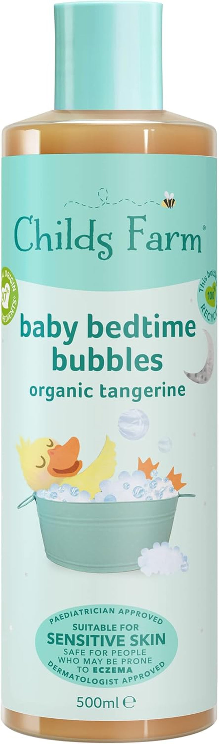 | Baby Bedtime Bubble Bath 250Ml | Organic Tangerine | Gently Cleanses & Soothes | Suitable for Newborns with Dry, Sensitive & Also Safe for People Who May Be Prone to Eczema