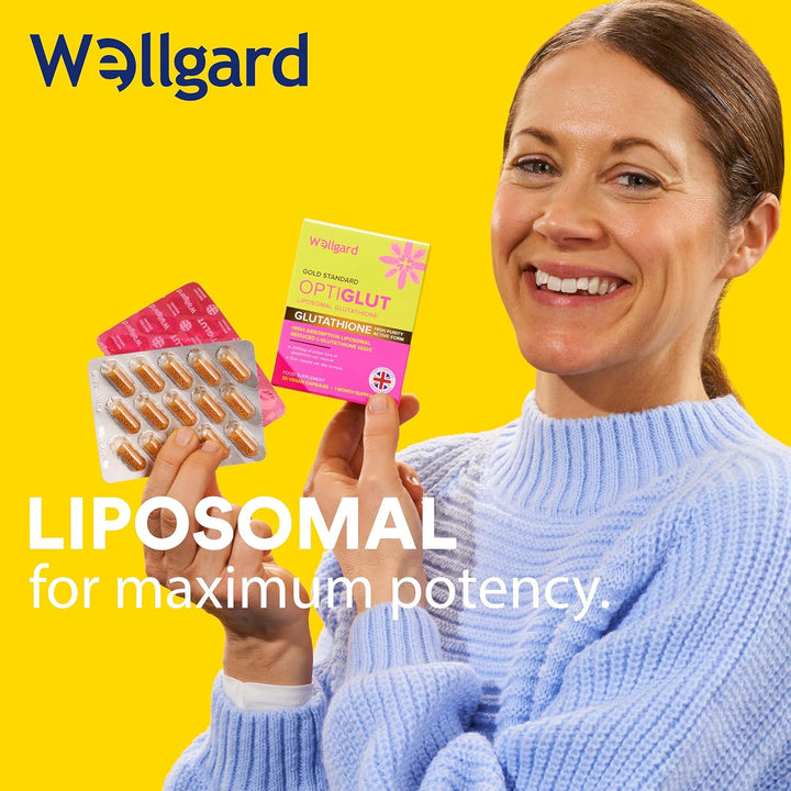 Liposomal Glutathione 200Mg,  Optiglut - High Absorption Reduced L-Glutathione (GSH) - One-A-Day Vegan Capsules, 30 Capsules