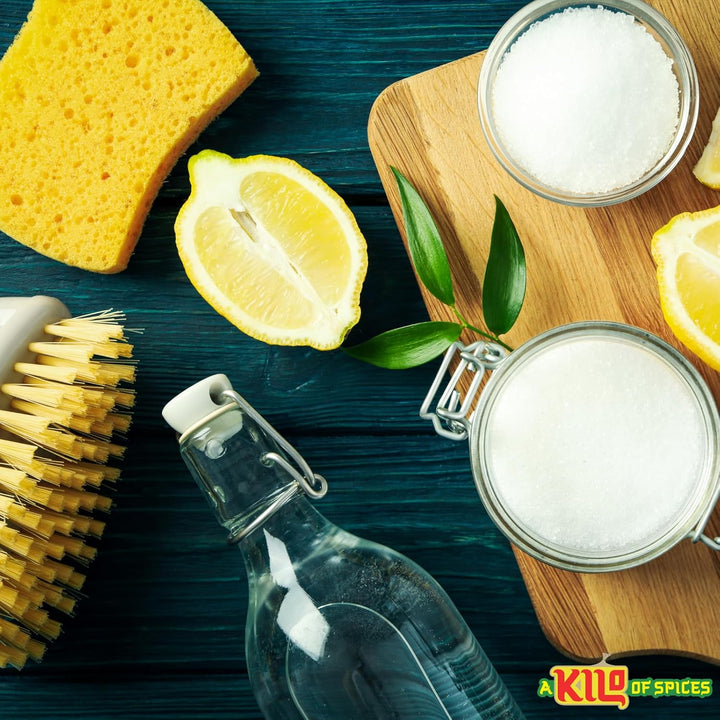 | Citric Acid Powder 1 Kg – Pure and Food Grade | Natural Preservative & Cleaning Agent | Ideal for Cooking, Baking, Canning, Descaling, and Bath Bombs – Versatile Household Essential