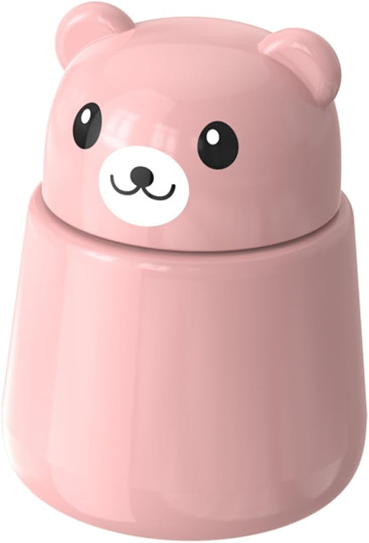 Pink Bear Pill Crusher - Cute Animal-Shaped Medicine Grinder for Kids & Adults, Portable Powder Crushing Tool for Tablets, Vitamins, Pets - Easy to Clean, Durable & Painless Medication Aid