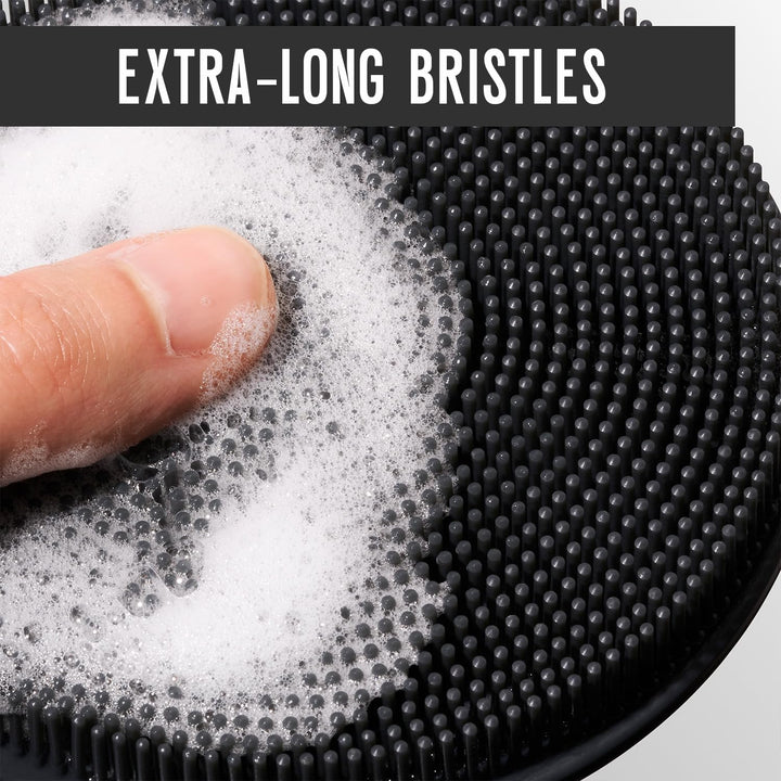 ® Silicone Back Scrubber – Premium Exfoliating Shower Brush, Long Handle Back Scrubber, Deep Clean Body Brush & Durable Back Washer for Men & Women