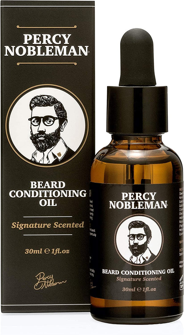 Beard Oil – 99 % Natural Conditioning & Grooming Oil – Argan, Jojoba, Avocado, Almond & Marula Oils – Vanille Musk Scent – Softens, Nourishes & Tames Coarse Beards (30 Ml)