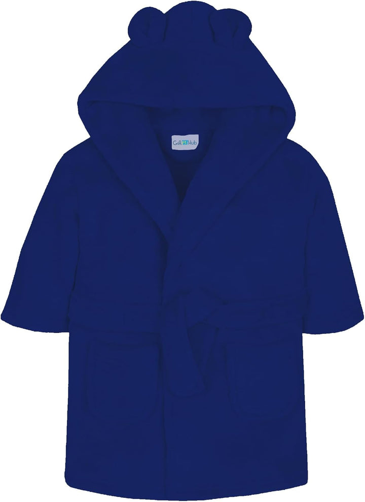 Baby Dressing Gown – Soft & Cozy Hooded Towel Dressing Gown for Babies & Toddlers – Polyester Baby Bathrobe – Newborn Essentials for Bath Time & Everyday Comfort