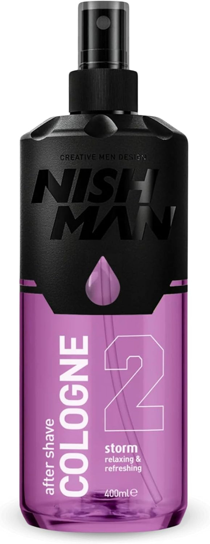 Aftershave Cologne 05 - Volcano 400Ml – Refreshing after Shaving Spray Lotion for Men - Scent of Creamy Heliotrope Flower & Oriental Hibiscus - Mens after Shave Cologne