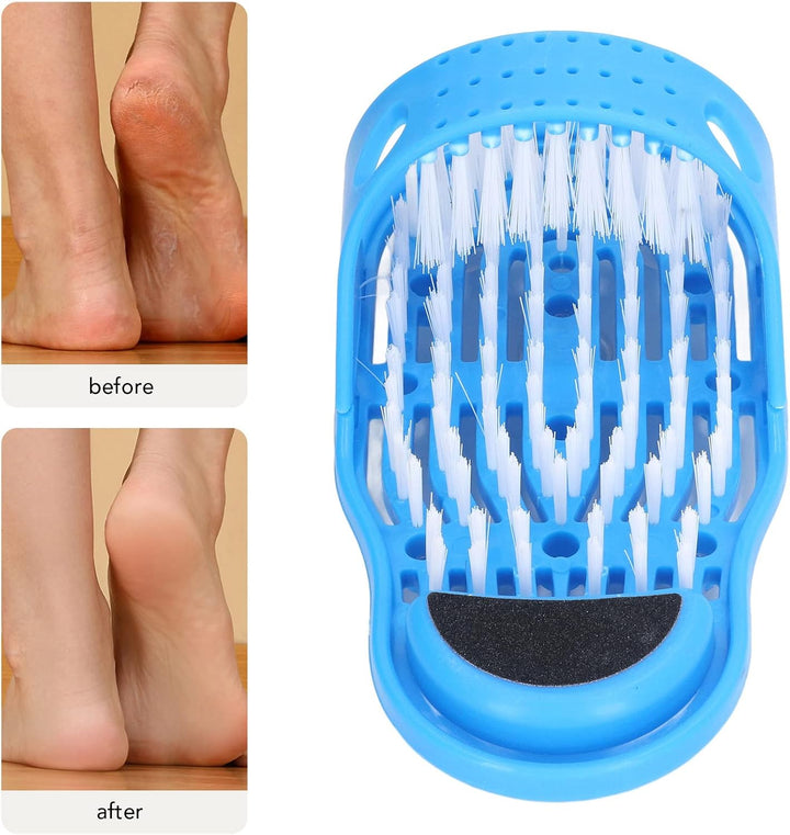 Foot Scrubber, Massaging Shower Foot Scrubber with Suction Cups Improve Heals Exfoliates Relax Pressure