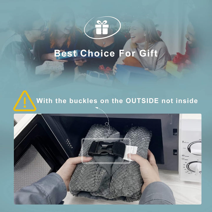 Large Heat Pads for Back Pain Relief with Adjustable Strap| Wheat Bags Microwavable| Microwave Heat Pad for Cramps, Menstrual, Lumbar, Muscle Spasms