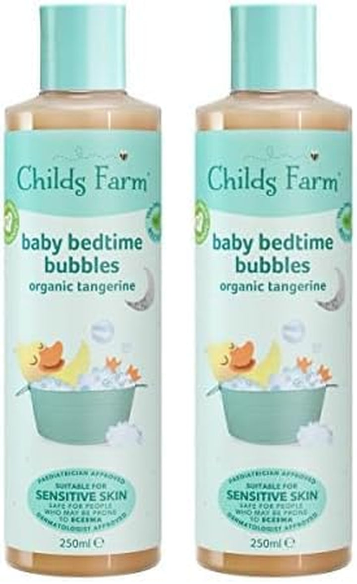 | Baby Bedtime Bubble Bath 250Ml | Organic Tangerine | Gently Cleanses & Soothes | Suitable for Newborns with Dry, Sensitive & Also Safe for People Who May Be Prone to Eczema