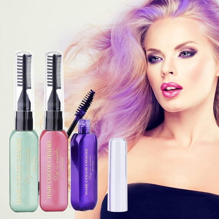 Hair Chalks for Girls, 8 Coloured Hair Dye Temporary, Washable Hair Spray Colour for Kids Men and Woman