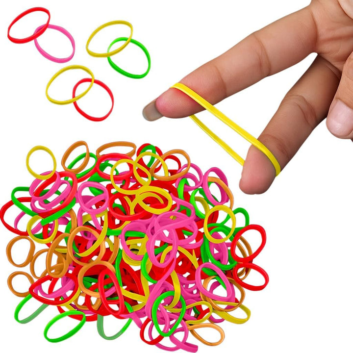 250X Clear Elastic Ponytail Holders, Ties, Small