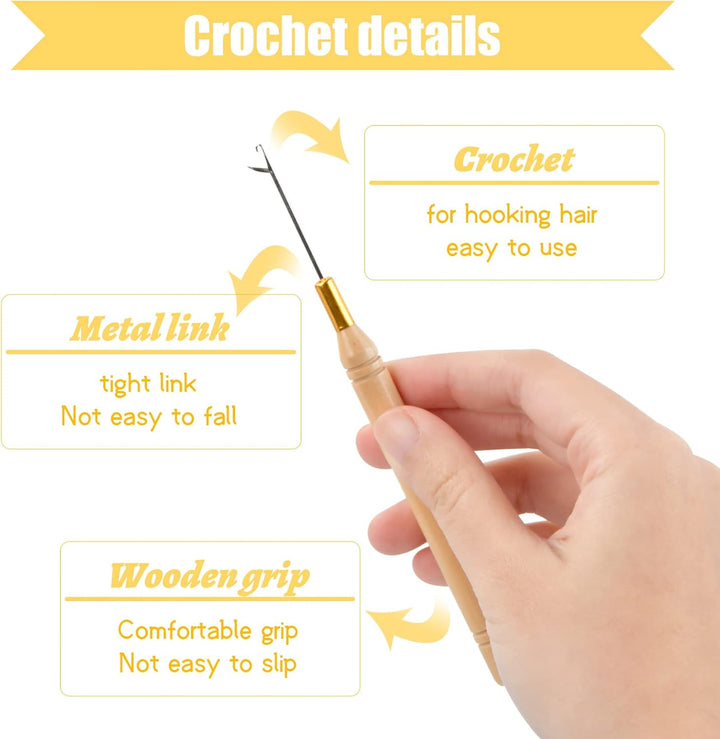 20Pcs Feather Hair Extensions, Colored Hair Extensions Kits, Colorful Hairpieces Feathers, Synthetic Hair Extension Kits with 50 Micro Beads and 1 Crochet Hook for Girls Women