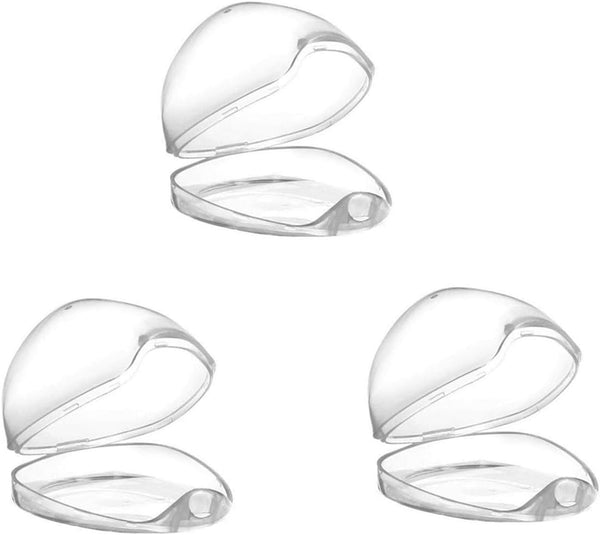 3PCS Dummy Case Pacifier Storage Box Transparent Baby Soother Pods Nipple Shield Case & Pacifier Cases for Travel and Home