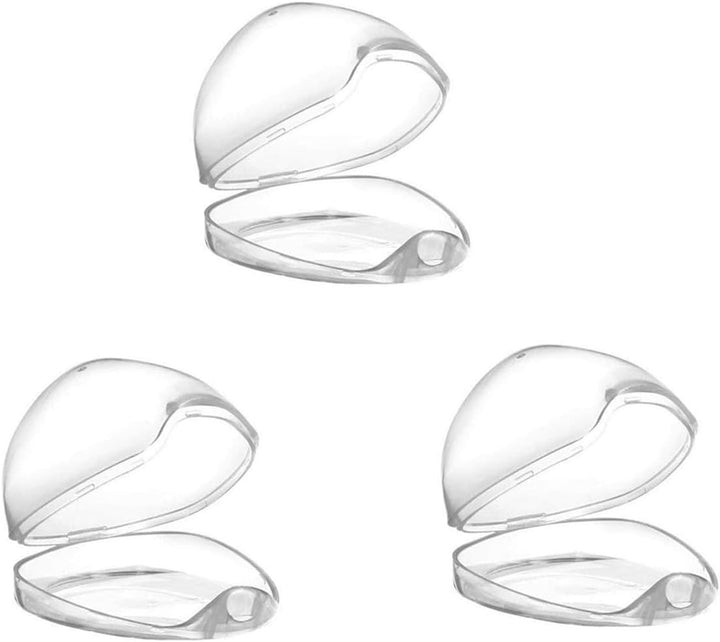 3PCS Dummy Case Pacifier Storage Box Transparent Baby Soother Pods Nipple Shield Case & Pacifier Cases for Travel and Home