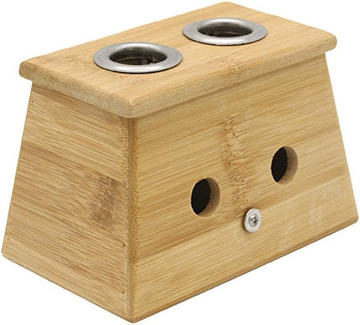 Bamboo Healing Box for Moxa Moxibustion Medicine Therapy (One Hole)
