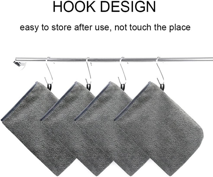 Microfibre Body Wash Mitts, 5PCS Flannel Face Mitt Makeup Remover Mitt for Face Body Bath SPA (5.91 * 8.27 Inches)