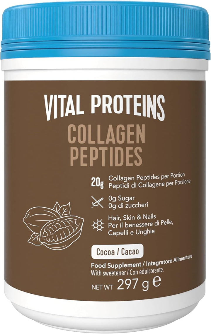 Collagen Peptides Powder Supplement (Type I, III), Unflavoured Hydrolyzed Collagen-Hair, Skin, Nail Support Supplement, Paleo, Gluten Free, Non-Gmo, 20G per Serving 587G Canister, 1Pack