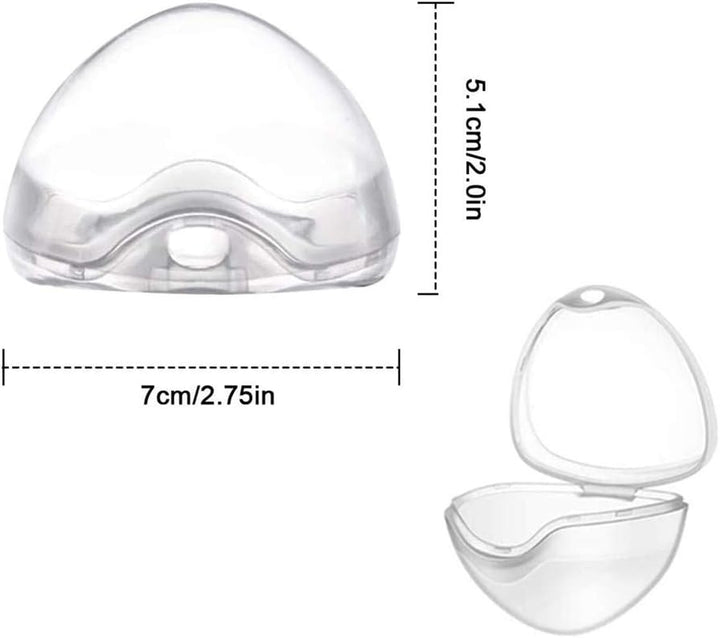 Dummy Case, 4 Pack Transparent Baby Dummy Case Pacifier Case Soother Pod Storage Box Pacifier Holder Box for Kids