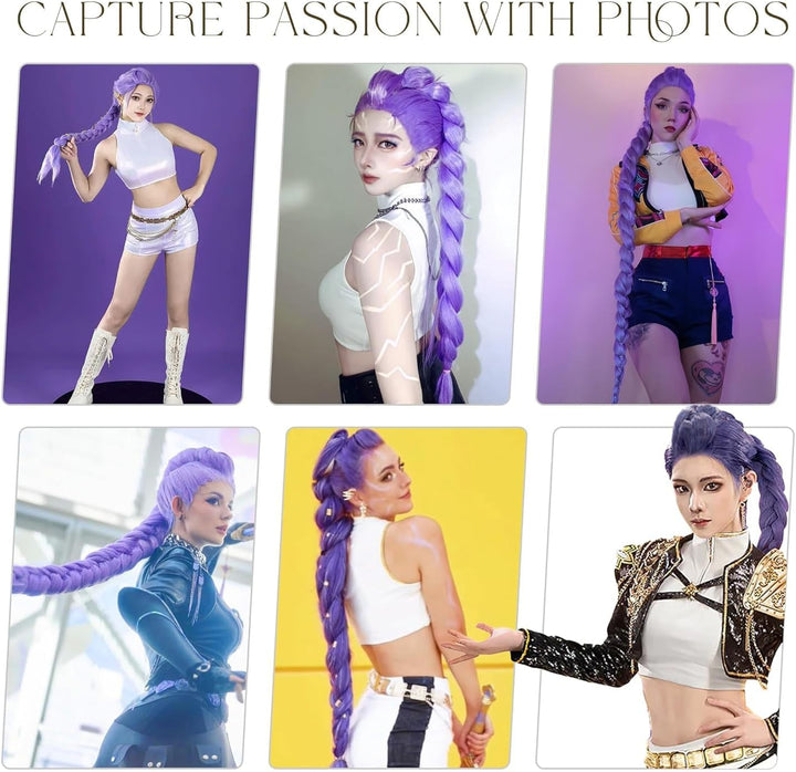 26 Inch Purple Hair Extensions for Braids Purple Braiding Hair Pre Stretched Synthetic Braiding Hairs, Prestretched Braidings Hairs P-Urple for Halloween Costume Cosplay Stage Partiesies (2 Packs)