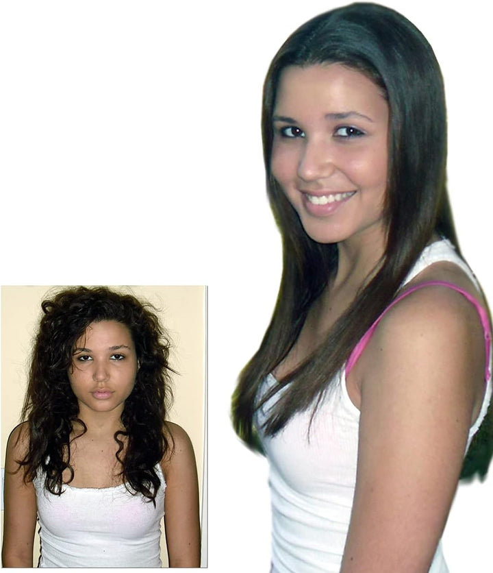 Brazilian Keratin Hair Treatment Straightening Smoothing Damaged Hair Repair Complex Blowout Long Lasting Organic Natural Results, Argan Oil Collagen Proteins Amino Acids (120Ml X2)