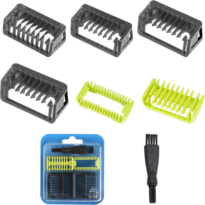 Guide Comb Attachments for Philips One Blade QP2724 QP2734 QP2824 QP2520/30 QP2620/30, 4 Guide Guards Set 1/2/3/5Mm for Hybrid Electric Trimmer Attachments