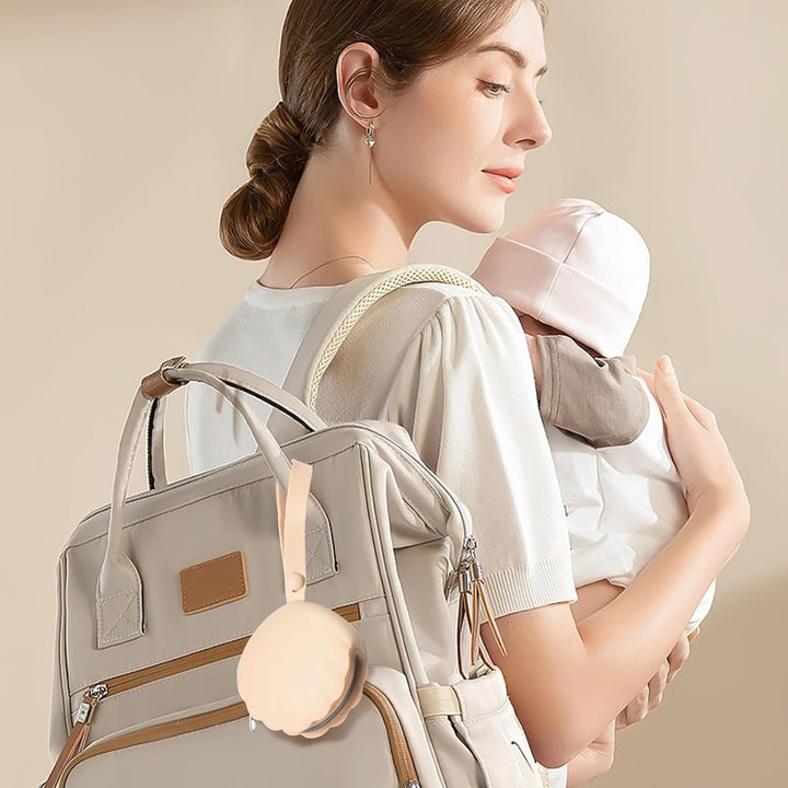 Dummy Case, 2 Pack Dummy Holder Case, Portable Leakproof Design Silicone Pacifier Holder Dummy Box, Pacifier Case for Home, Travel, Easy Clean, Bpa-Free