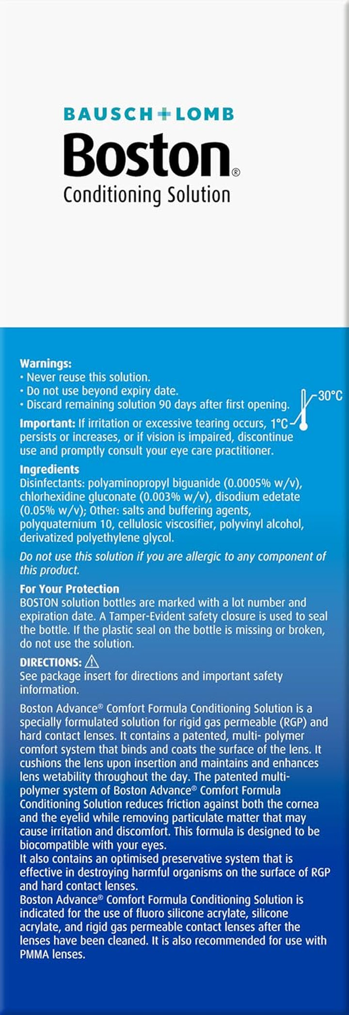Advance Conditioning Solution, 120Ml - Condition Your Lenses - Cushions and Rehydrates for Comfortable Wear - for Rigid Gas Permeable (RGP) and Hard Contact Lenses