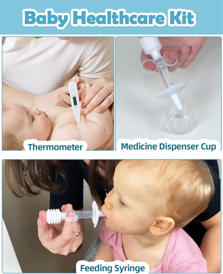 Baby Health Care Kit - Baby Grooming Kit Newborn Baby Care Accessories, 15PCS Safety Cutter Nail Care Set, Nursery Baby Care Kit for Infants Newborns (Blue)