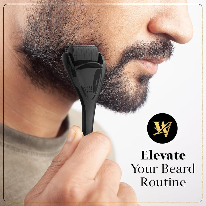 Derma Roller 1.0Mm for Skin, Hair & Beard – Women and Men Titanium Microneedling Roller for Face & Scalp, Safe & Easy to Use