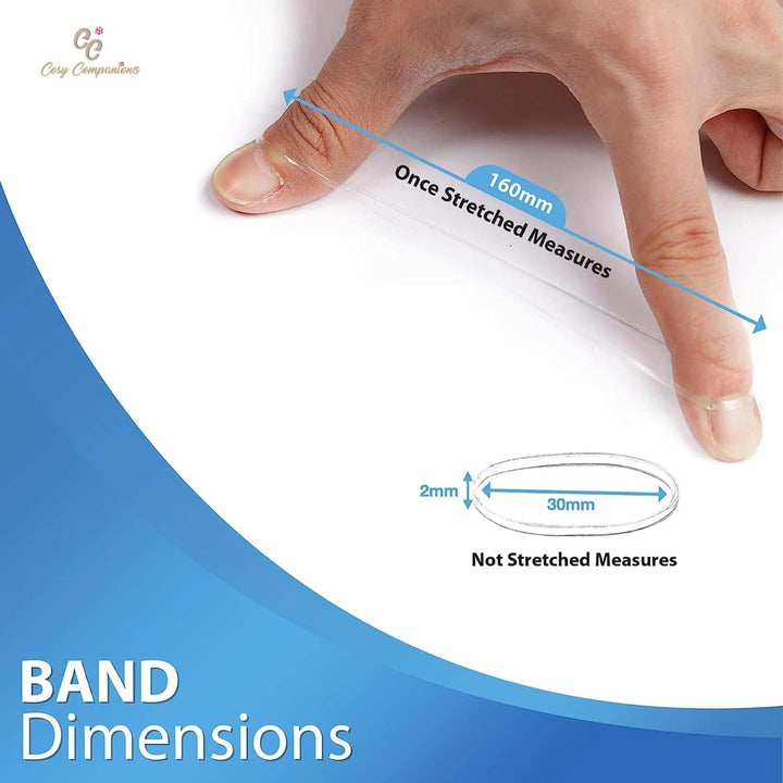 ™ 240X Small Hair Bands - Clear Elastic Hair Ties