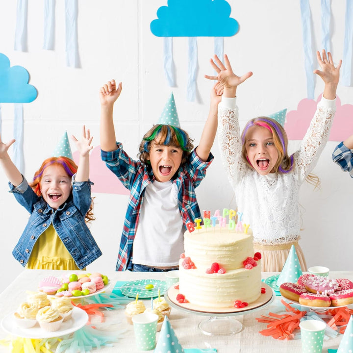 10 Pcs Washable Hair Chalk Combs, Temporary Color Dye Brushes for Kids Girls Boys, DIY Comb Set for Cosplay Birthday Halloween Party Styling