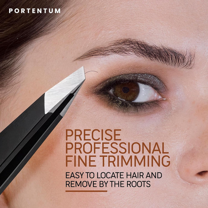 Professional Tweezers for Facial Hair Women and Men - Stainless Steel Precision Tweezers for Ingrown Hair (4 Pcs)