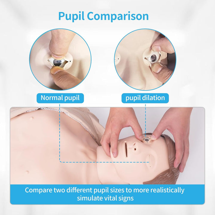CPR Training Manikin - Life Size Full Body Adult CPR Training Mannequin, CPR Training Dummy for First Aid Education and Medical Teaching