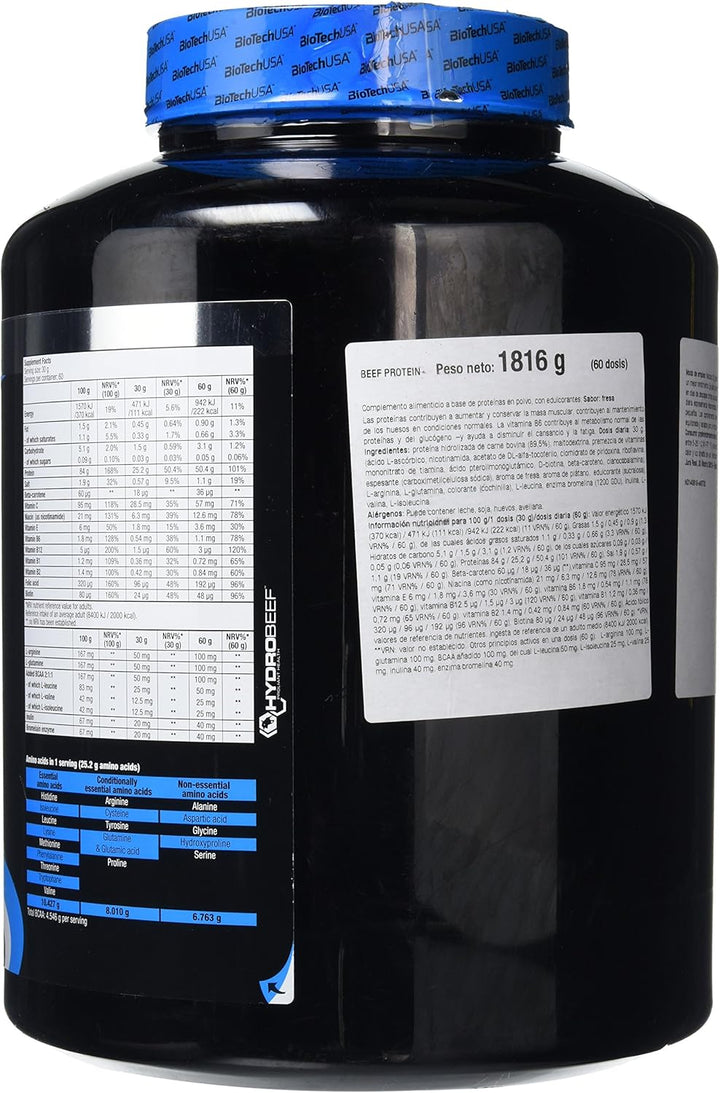 Beef Protein 1816G 19.16 G Strawberry Whey Protein Conentrate