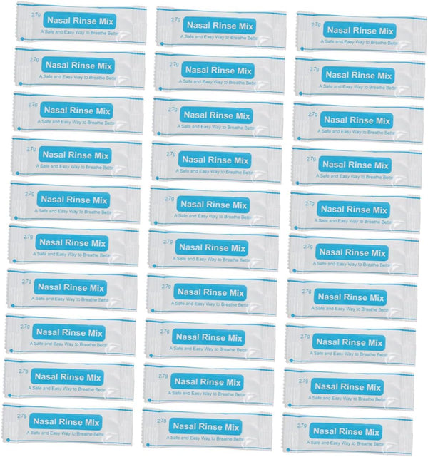 80 Pcs Nasal Salt Packets Iodine-Free Instant Dissolving Rinse Mix for Nose Care for Allergies and Sinus Relief Convenient for Daily Use