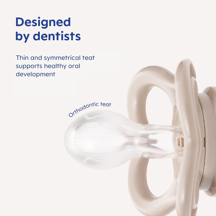 Air Night Soothers | 6 plus Months | 2 Pack | Glow in the Dark Dummies | Comes in Dummy Steriliser Case | Baby Accessories | Blue (Various Designs)