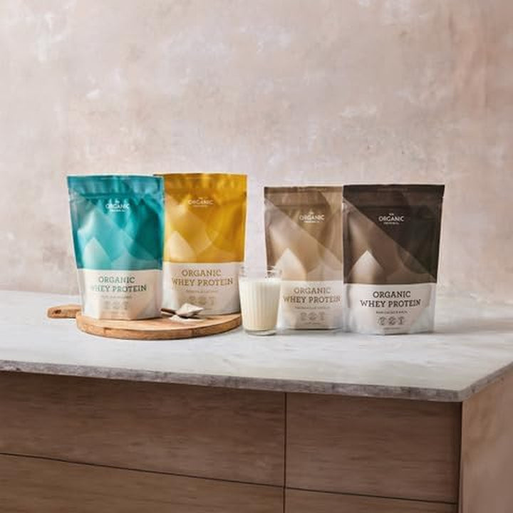 The Organic Protein Co. – Madagascan Vanilla Organic Whey Protein Powder | No Additives, Undenatured, Bioactive, UPF Free, No Emulsifiers, Primarily Grass Fed, Vegetarian, Gluten Free – 400G