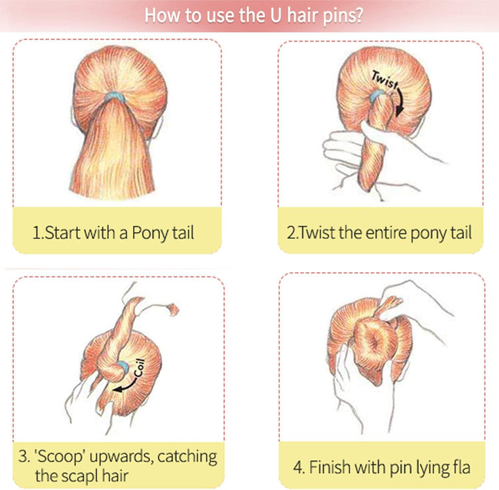 Brown Hair Pins,Bobby Pins U Shape Hair Bun Pins Bun Pins Hair Clips Hair Grips for Women Hair Styling Pins 50 Pieces Ideal for All Hair Types (6 Cm/2.36 Inch)