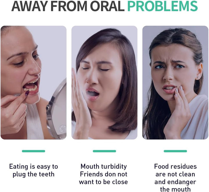 Twin-Line Dental Floss Stick -100 Pcs Eco-Friendly Wheat Straw Floss Picks, Dental Floss, Teeth Cleaning,Sustainable & Reusable, Vegan & Cruelty-Free