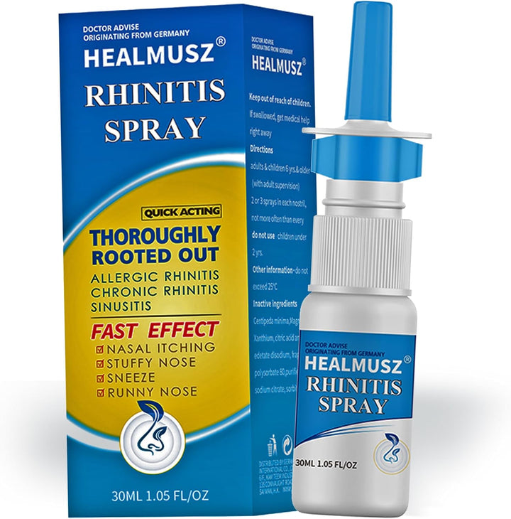 Nasal Spray for Sinus Relief & Blocked Nose - Fast-Acting Nose Spray for Cold, Allergies, Snoring & Bacterial Nasal Congestion, Portable & Gentle Formula