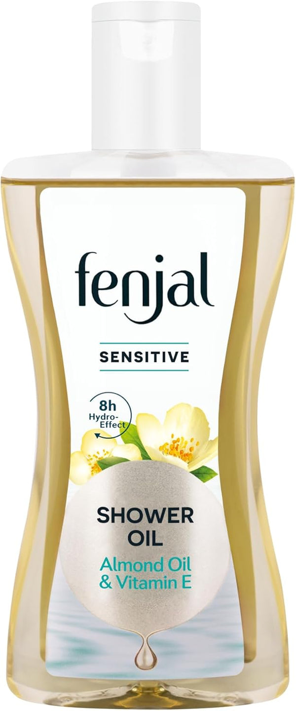 Sensitive Shower Oil, Lightly Foaming Milk, Smooth & Hydrating, 225 Ml