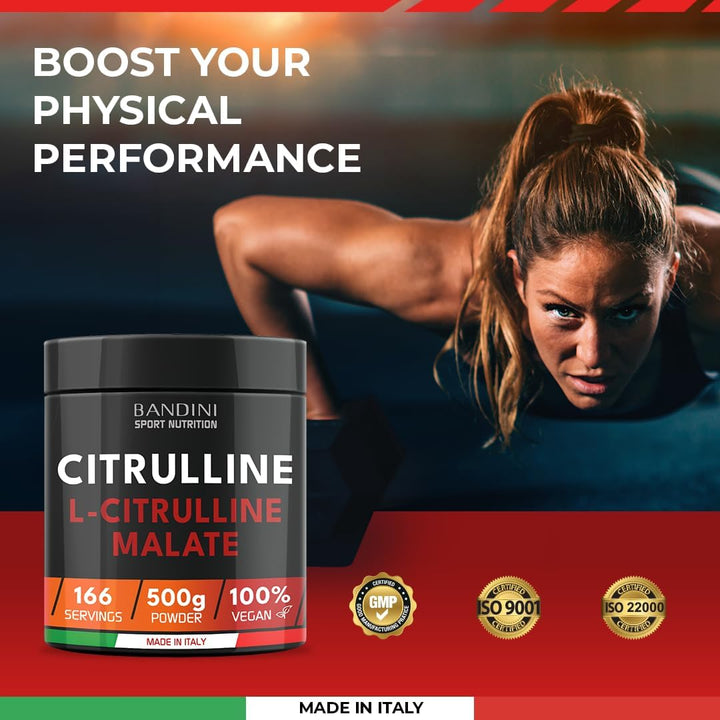 ® Citrulline Malate 2:1 500G Powder | 3G Daily Dose - 166 Servings | L-Citrulline Malate Nitric Oxide Enhancer | Pre-Workout Supplement for Athletes | Unflavoured Essential Amino Acid | Vegan