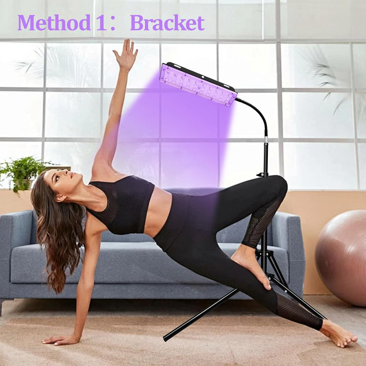 Tanning Lamp Sun Lamp for Face and Body Leds and Eye Mask & Tripod Home Sunbathing Self Tanning Device Tanning Daylight for Home Solarium (J)